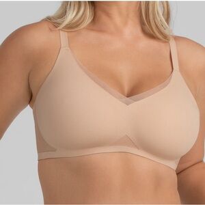 HoneyLove CrossOver Bra In Sand size X-Large